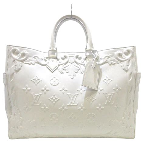 white leather louis vuitton bag|authentic louis vuitton leather.